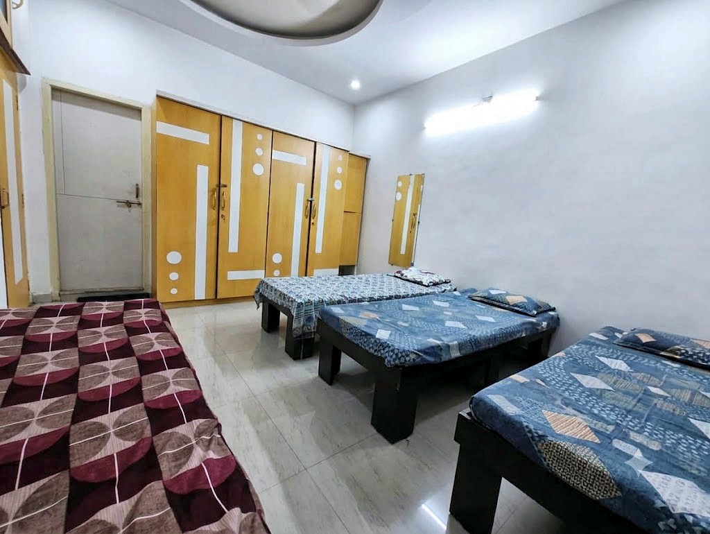 Four sharing room for boys at Shivam PG Bopal, Ahmedabad