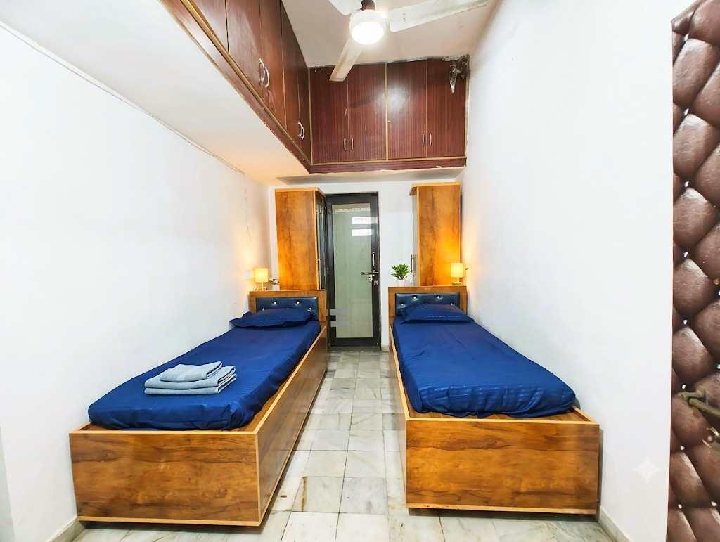 2 sharing room at Shivam PG, boys PG in Prahlad Nagar, Ahmedabad