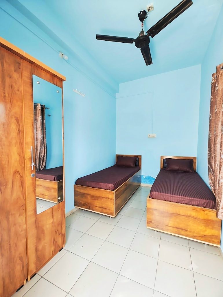 2 sharing room at Shivam PG, boys PG in Prahlad Nagar, Ahmedabad